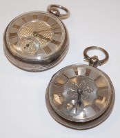 Lot 532 - A late Georgian silver cased open faced pocket...