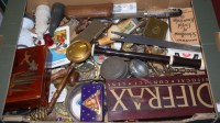 Lot 756 - A box of miscellaneous items to include;...