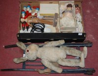 Lot 763 - An 20th century childs straw filled mohair...