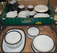 Lot 767 - A 1970s Poole Pottery two-tone part tea and...