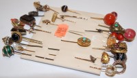 Lot 528 - A collection of principally Victorian hat pins,...