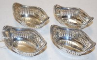 Lot 612 - A set of four early 20th century silver bonbon...