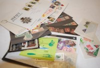 Lot 691 - Box of various stamps albums, contents to...