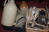 Lot 785 - Two boxes of miscellaneous items to include;...