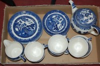 Lot 799 - Johnson Brothers blue & white transfer...
