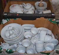 Lot 810 - Two boxes of miscellaneous china to include...