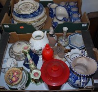 Lot 811 - Three boxes of miscellaneous china and...