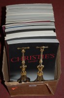 Lot 814 - Box of assorted auction catalogues, mainly...