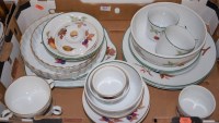 Lot 824 - A box of assorted Royal Worcester oven to...