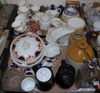 Lot 825 - Three boxes of miscellaneous china and...