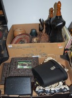 Lot 828 - Two boxes of miscellaneous items to include...