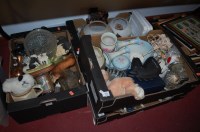 Lot 837 - Four boxes of miscellaneous china and...