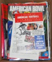 Lot 839 - A box of assorted American Football ephemera...