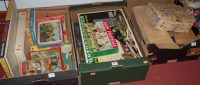 Lot 852 - Two boxes of assorted children's toys and games