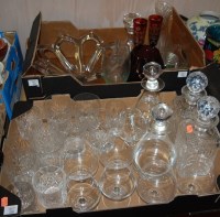 Lot 866 - Two boxes of miscellaneous glassware to...