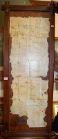 Lot 1007 - An early identure on stained pine backboard