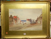 Lot 1027 - John Blair - The Cats Row, Dunbar, watercolour,...