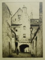 Lot 1029 - Robert Houston - Unnamed gateway, etching,...