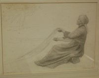 Lot 1053 - James Havard Thomas (1854-1921) - Study for...