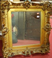 Lot 1082 - A 19th century giltwood and gesso picture...