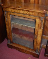 Lot 1108 - A mid Victorian figured walnut, floral...