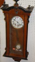 Lot 1128 - An early 20th century walnut Vienna drop trunk...