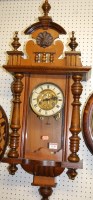 Lot 1130 - A small early 20th century walnut cased Vienna...