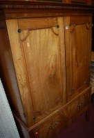 Lot 1157 - A 19th century mahogany double door side...