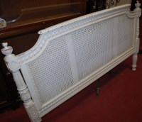 Lot 1158 - A French style white wood and double split...