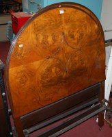 Lot 1161 - A pair of early 20th century figured walnut...