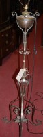 Lot 1162 - A late Victorian steel and brass framed...