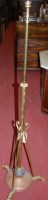 Lot 1168 - An Art Nouveau brass and copper standard lamp...