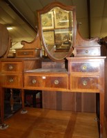 Lot 1186 - A late Victorian mahogany and satinwood...