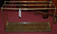 Lot 1195 - A late Victorian tubular brass twelve division...