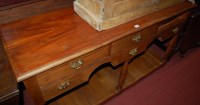 Lot 1204 - A contemporary Eastern hardwood dresser base,...