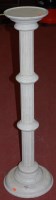 Lot 1205 - A white painted fluted circular plant-stand