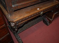 Lot 1223 - A late 19th century Continental heavily carved...