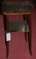 Lot 1224 - An early 20th century beech two-tier...