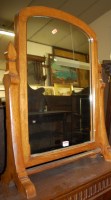 Lot 1232 - A late Victorian oak swing dressing table...