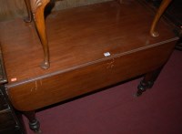 Lot 1246 - A Victorian mahogany round cornered Pembroke...