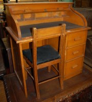 Lot 1257 - An early 20th century childs birch single...