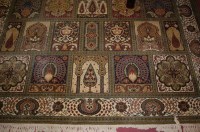 Lot 1147 - An Indian type machine woven floral decorated...