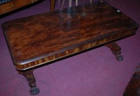 Lot 1277 - A Victorian mahogany round cornered low...