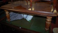Lot 1280 - A Victorian mahogany round cornered low...