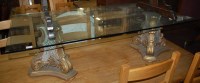 Lot 1294 - A plate glass topped rectangular low coffee...