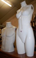 Lot 1300 - A contemporary white painted fibreglass female...