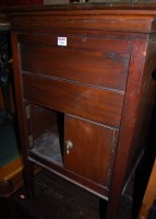Lot 1304 - A mahogany hinge-top gentlemans washstand