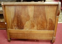Lot 1141 - A 19th century French fruitwood double lit en...