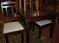 Lot 1316 - An Eastern stained hardwood and metal bound...