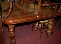 Lot 1323 - A Victorian mahogany and round cornered...